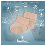 Novibaby 2'li Bambu Bebek Çorap I Lemon I Sarı Yenidoğan Kız Erkek Bebek Çorabı