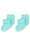 Novibaby 2'li Bambu Bebek Çorap I Sea Green I Mint Yenidoğan Kız Erkek Bebek Çorabı