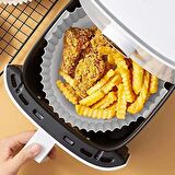 BUFFER® Renkli Isıya Dayanıklı Yıkanılabilir Silikon Fırın Ve Airfryer Yuvarlak Model Pişirme Matı 2