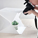  BUFFER® Katlanır Işıklı Fotoğraf Stüdyosu 40x40 cm 6 Renk Fonlu Ürün Çekimi İçin Uygun Fotoğraf Çek