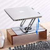 BUFFER® 360 Derece Dönebilen Hava Aldıran Laptop Standı