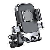 BUFFER® Motor,Motosiklet,Bisiklet ,Scooter İçin 360 Derece Dönebilen Gidon Versiyonu Telefon Tutucu 