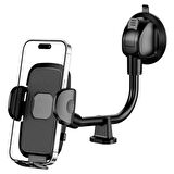 BUFFER® Ayarlanabilir Vakum Kilitli Cam Ve Torpidoya Takılabilen Telefon Tutucu 