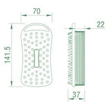 BUFFER® Kendiliğinden Askılı Peeling ve Masaj Etkili Silikon Banyo Vücut Fırçası