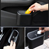 BUFFER® Araç İçi Takılarak Sabitlenebilen Mini Kapaklı Çöp Kovası