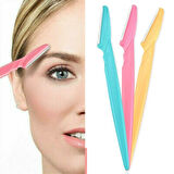 BUFFER® 3’lü Kadın Kaş Usturası Seti – Hassas Ciltler İçin Güvenli Yüz Tüy Temizleme Bıçağı