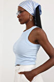 Bebe Mavi Halter Yaka Atlet 23067