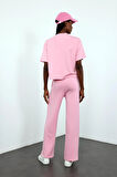 Pembe Basic Tshirt Eşofman Takım 251028