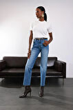 Mavi Straight Fit Yıkamalı Jean 103