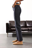 Füme Düz Kesim Orta Bel Jean 2750