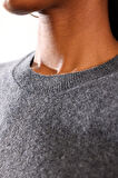 Antrasit Bisiklet Yaka Kaşmir Basic Triko 