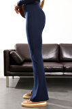 Lacivert İspanyol Paça Tayt Pantolon 24135