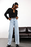 Buz Mavi Wide Leg Jean 