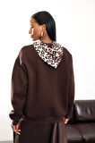 Acı Kahve Fular Detaylı Sweatshirt 580519
