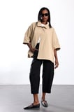 Camel Oversize Kısa Trençkot 87159