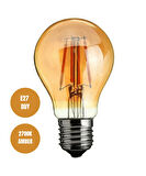 6W Rustik Ampul 2700K (Amber Işık) A60