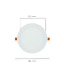 15W Sıva Altı Yuvarlak Slim Led Panel 4000K Gün Işığı - 2 Adet