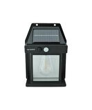 5W Solar / Güneş Enerjili Led Ampullü Duvar Fener Aplik 3200K - Sarı Işık