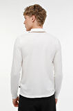 Lumberjack ML FRANKY 15BA-110 3PR Erkek Uzun Kollu Polo T-Shirt Ekru