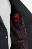 Mcr Düz Slim Fit Torba Cepli Mendil Detaylı Yün Erkek Ceket 44316