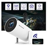 NPO FullHD Android11 BT5.0 Wifi5 120ANSI Lümen IOS/Android Taşınabilir Akıllı LED Projeksiyon HY300 PLUS