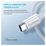 NPO UTC20 45W 2m TPE USB to Type-C Hızlı Şarj ve Data Kablosu