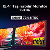 NPO NPM3 15.4" FHD 1080p IPS Type-C Taşınabilir Dizüstü Tek Monitör Çoklayıcı Notebook Monitör