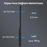 NPO NPM6 15.6" IPS FHD 5ms 60Hz Type-C Telefon ve Oyun Konsolu Uyumlu Metal Kasa Taşınabilir Monitör
