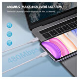 NPO CTC20 45W 2m TPE Type-C to Type-C Hızlı Şarj ve Data Kablosu 3 adet