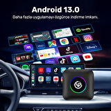 NPO NPCP01 SIM Kartlı Android13 8GB/128GB TvBox, Youtube, Netflix, Carlinkit, PlayStore Kablosuz CarPlay