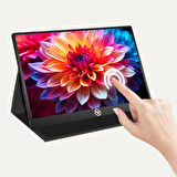 NPO NPM6T 15.6" IPS FHD 5ms 60Hz Type-C Telefon&Oyun Konsolu Uyumlu Dokunmatik Taşınabilir Monitör