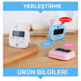 NPO NPT05B Mutfak,Ders,Yemek için 60dk Dijital Alarm Kronometre,Pomodoro Öğrenci Motivasyon Saati