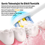 NPO Nicefeel X610-Z Dakikada 40000 Titreşim, Şarjlı Sonic Profesyonel Diş Fırçası-Beyaz