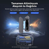 RaXius DK03 USB-A/Type-C Kablolu RGB 512GB 22x80 M.2 NVMe Taşınabilir Harici SSD