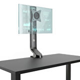 NPO STD2101B 17"-32" VESA Uyumlu 180° Yükseklik Ayarlı Kablo Yönetimli Tekli Monitör Standı