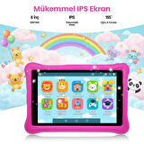 NPO NPK01Pro 8" 1280x800 IPS Ekran 4GB 64GB Android14 A523 2.0GHz Antişok Kılıf Çocuk Tableti Pembe