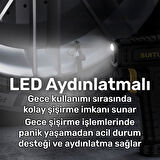 NPO HP03 150PSI 3600Mah Şarjlı Led Işıklı LCD Ekranlı Çok Amaçlı Taşınabilir Dijital Hava Pompası