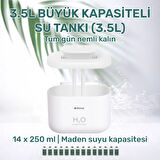 NPO iHome14 RGB Renkli 3300ml Aromaterapi Difüzör Ultrasonik Hava Nemlendirici Buhar Makinesi
