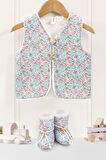Bebek Yelek & Patik 6-12 Ay Loom Mavi