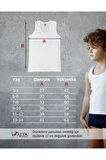 ALYA UNDERWEAR Erkek Çocuk Pamuk Ribana Atlet Oval Yaka 3'lü Paket - 3 Adet Siyah ( 7-8 Yaş )
