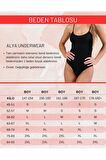 ALYA UNDERWEAR Kadın Ip Askılı Çıtçıtlı Body, Modal - Pamuk Karışımlı, ( Kancalı ), 2'li Paket, Siyah