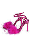 Diva Tüylü Stiletto Fuşya
