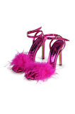 Diva Tüylü Stiletto Fuşya