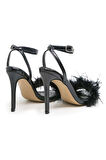 Diva Tüylü Stiletto Siyah