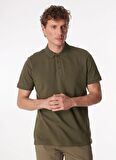 Fabrika Comfort Düz Açık Haki Erkek Polo T-Shirt NOBRO K CEPSIZ