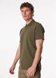Fabrika Comfort Düz Açık Haki Erkek Polo T-Shirt NOBRO K CEPSIZ