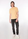 Polo Yaka Regular Fit Düz Açık Turuncu Erkek Kazak FC4SM-KZK 0896