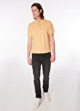 Polo Yaka Regular Fit Düz Açık Turuncu Erkek Kazak FC4SM-KZK 0896