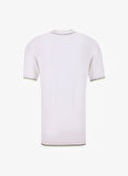 Polo Yaka Regular Fit Jakarlı Kırık Beyaz Erkek Rayon Karışımlı Kazak FC4SM-KZK 0781