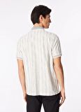 Çizgili Gri Erkek Polo T-Shirt FC4SM-TST 0785